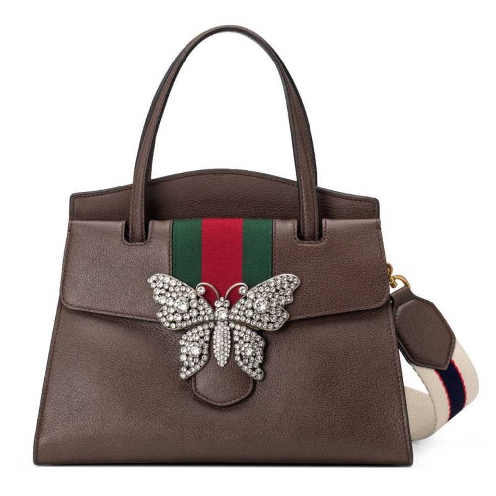Gucci Linea Totem Medium Top-handle Brown Bag - Picture 1 of 8